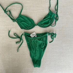 WeWoreWhat Green Bikini